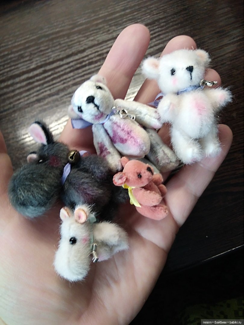 Мини крошки на ладошке — Авторские мишки Тедди и друзья: фото