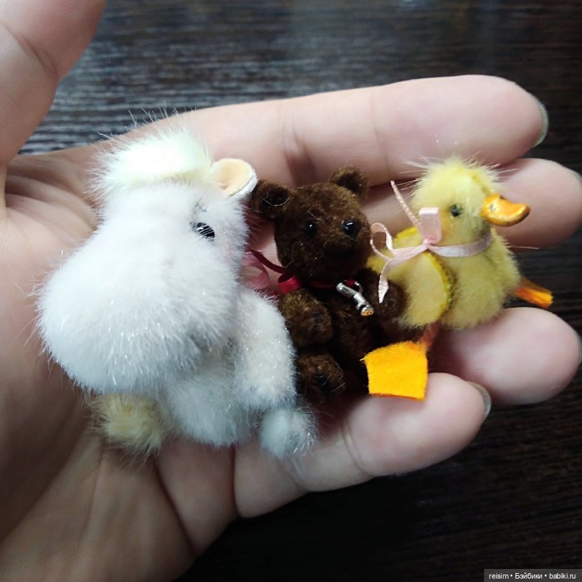 Мини крошки на ладошке — Авторские мишки Тедди и друзья: фото