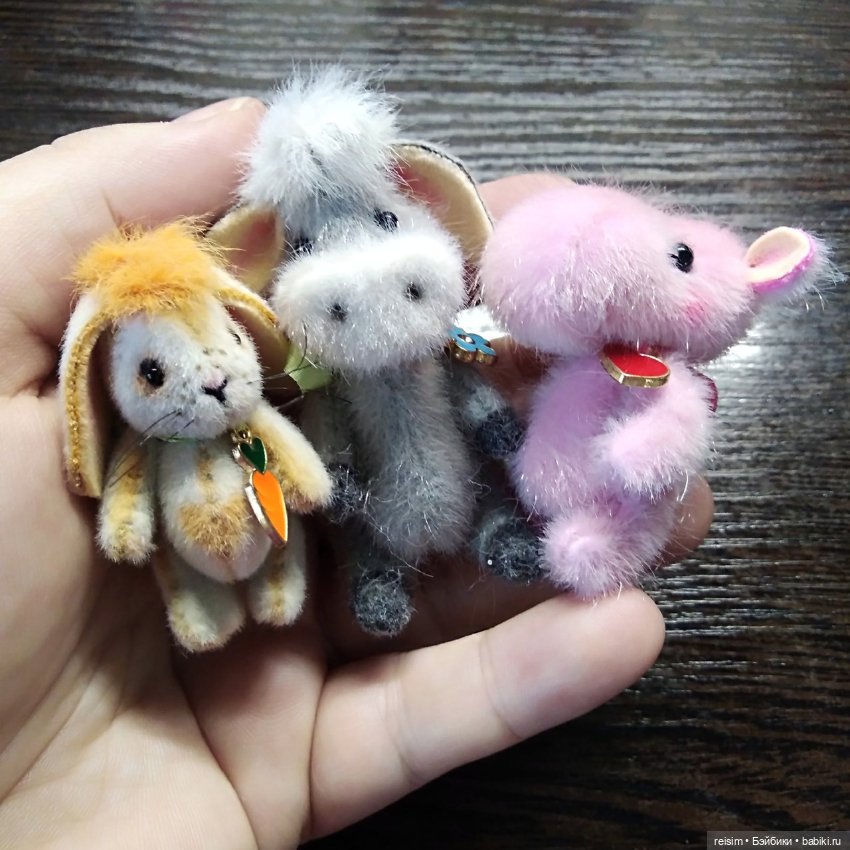 Мини крошки на ладошке — Авторские мишки Тедди и друзья: фото