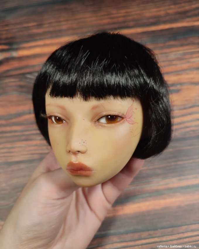 Нарисовала первый мейк — Авторские шарнирные куклы своими руками: лепка (фото 3)