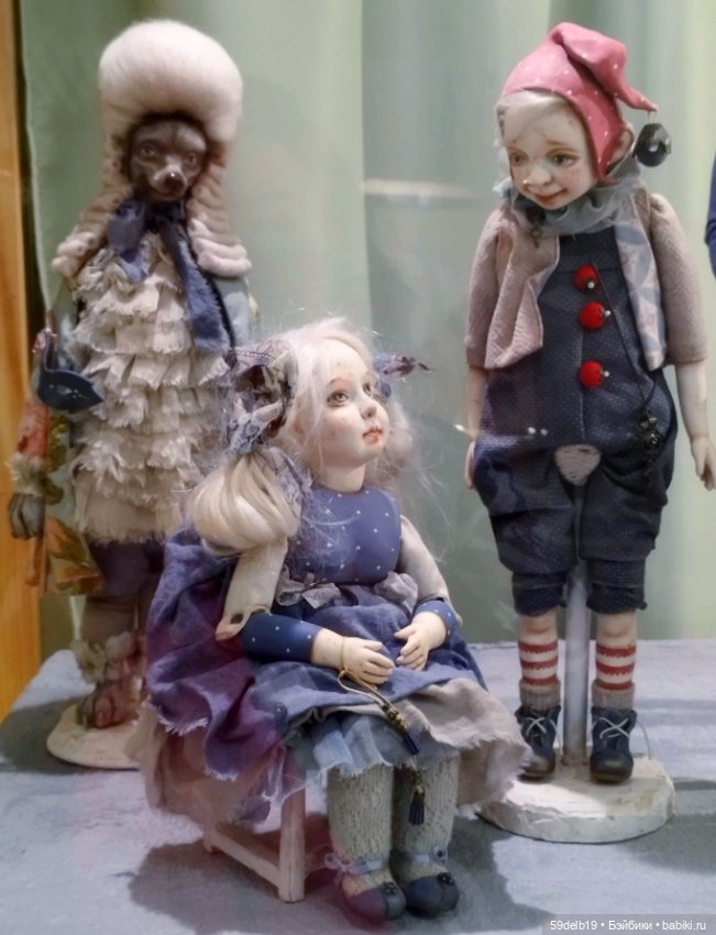 "Зимний бал кукол" - выставка авторских кукол в Краснодаре,часть 1