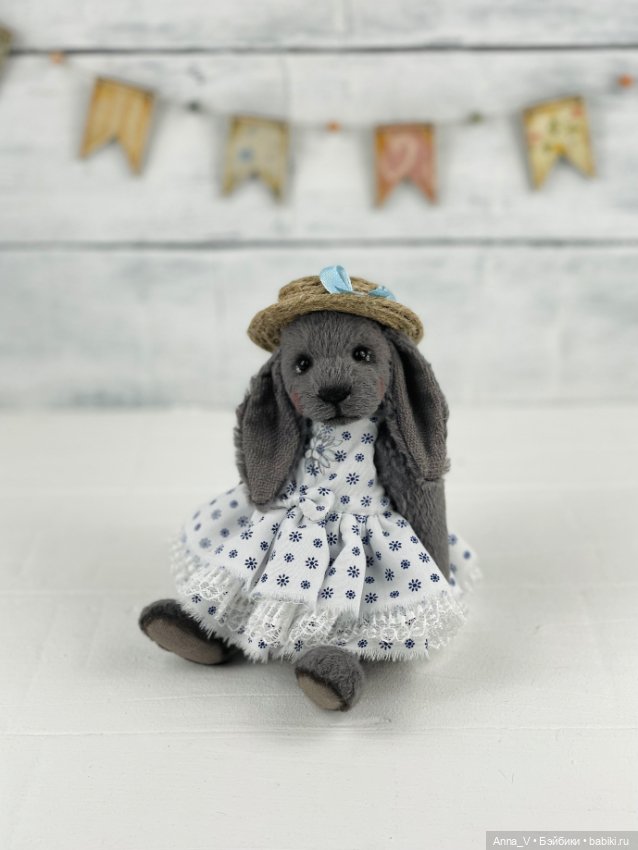 Тедди зайка Элизабет — Авторские мишки Тедди и друзья: фото (фото 2)