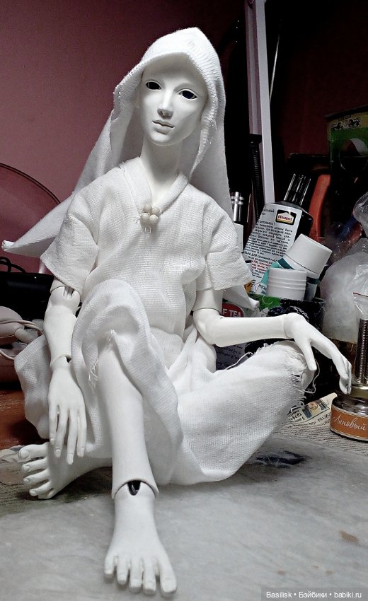 Кукла юноша 08 процесс — Авторские шарнирные куклы своими руками: лепка (фото 10)