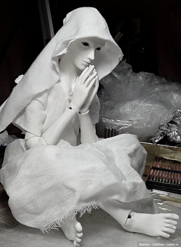 Кукла юноша 08 процесс — Авторские шарнирные куклы своими руками: лепка (фото 3)