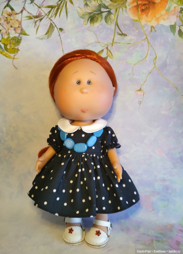 Платье в горошек — Куклы Nines d'Onil (Нинес): Миа (Mia)