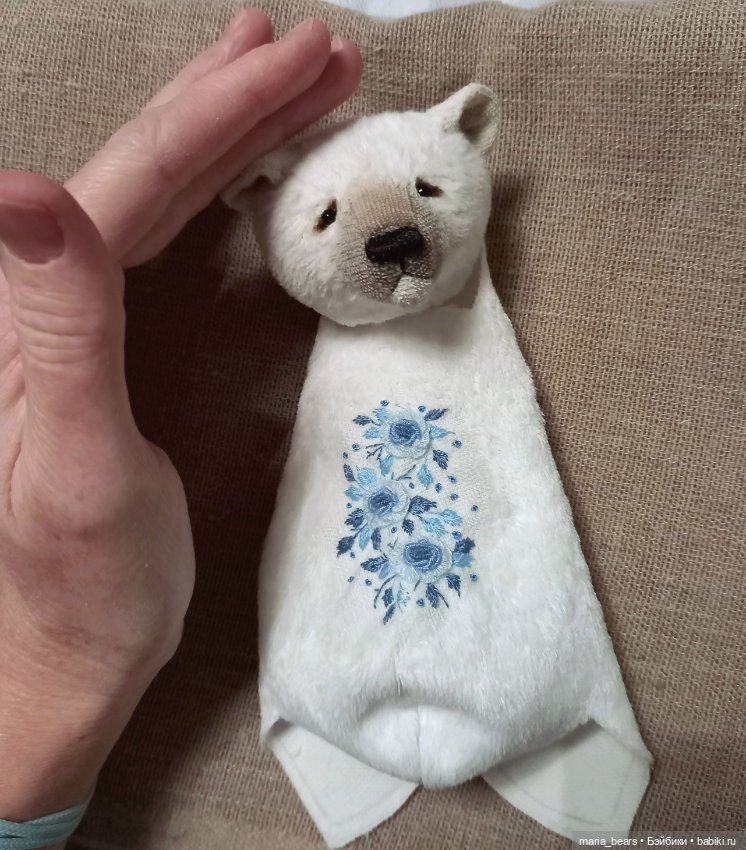 Необычный в стиле гжель — Авторские мишки Тедди и друзья: фото (фото 2)