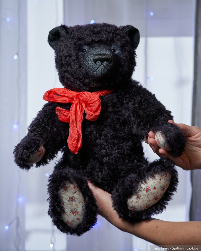 Большой и чёрный мишка — Авторские мишки Тедди и друзья: фото (фото 2)