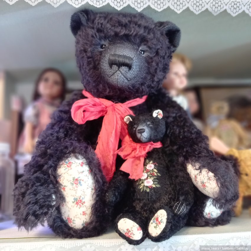 Большой и чёрный мишка — Авторские мишки Тедди и друзья: фото (фото 3)