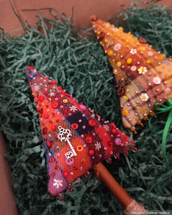 Весёлые ёлки — Авторские игрушки из разных материалов: синельная проволока (фото 6)