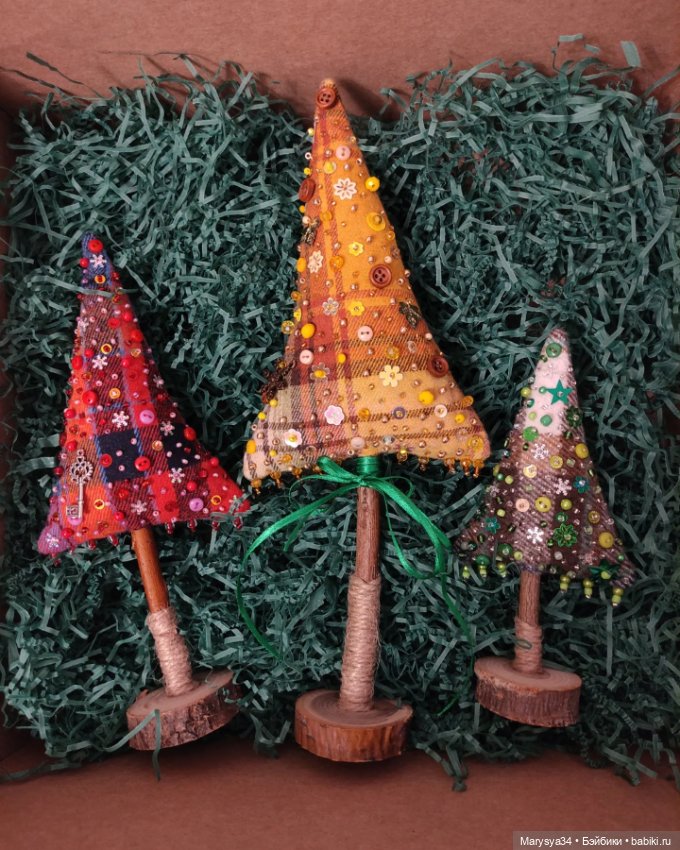 Весёлые ёлки — Авторские игрушки из разных материалов: синельная проволока (фото 4)