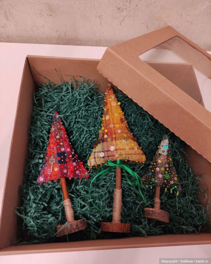 Весёлые ёлки — Авторские игрушки из разных материалов: синельная проволока