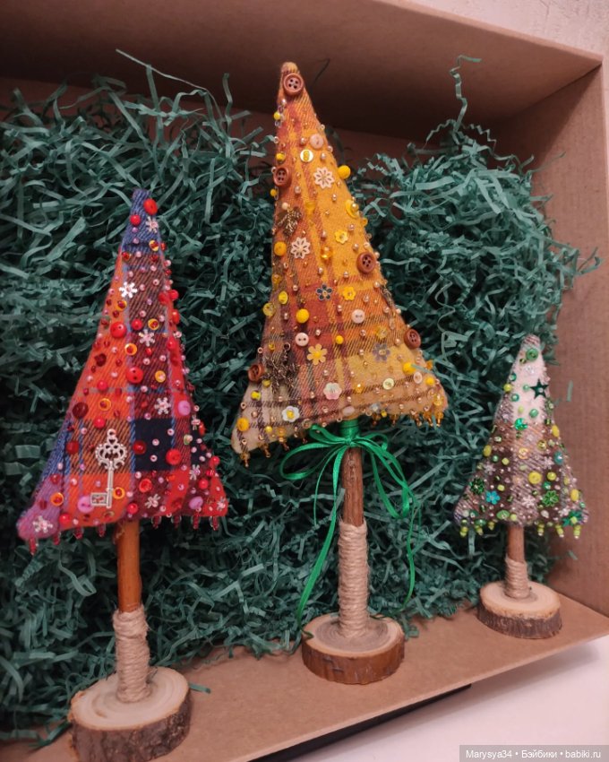 Весёлые ёлки — Авторские игрушки из разных материалов: синельная проволока (фото 3)