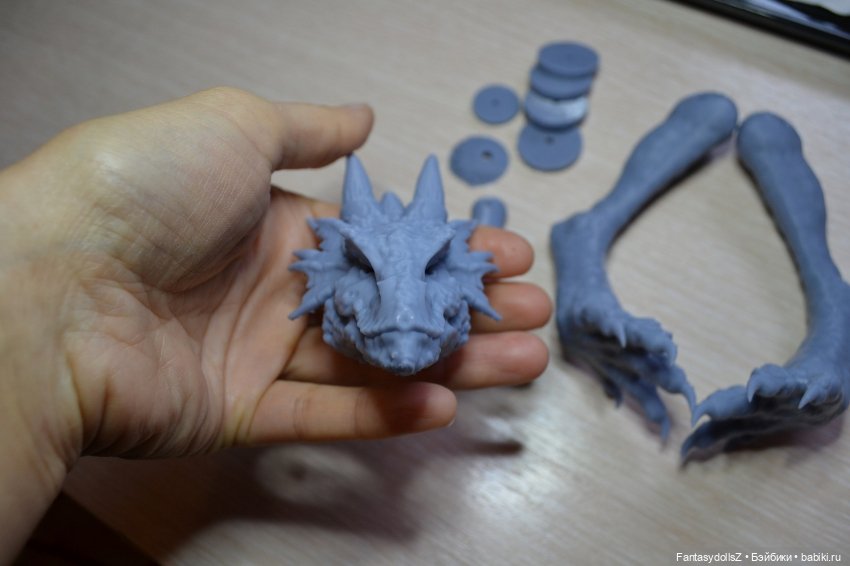 Набор для самостоятельного создания антро куклы Зелёного дракона с выкройками и материалами (фото 5)