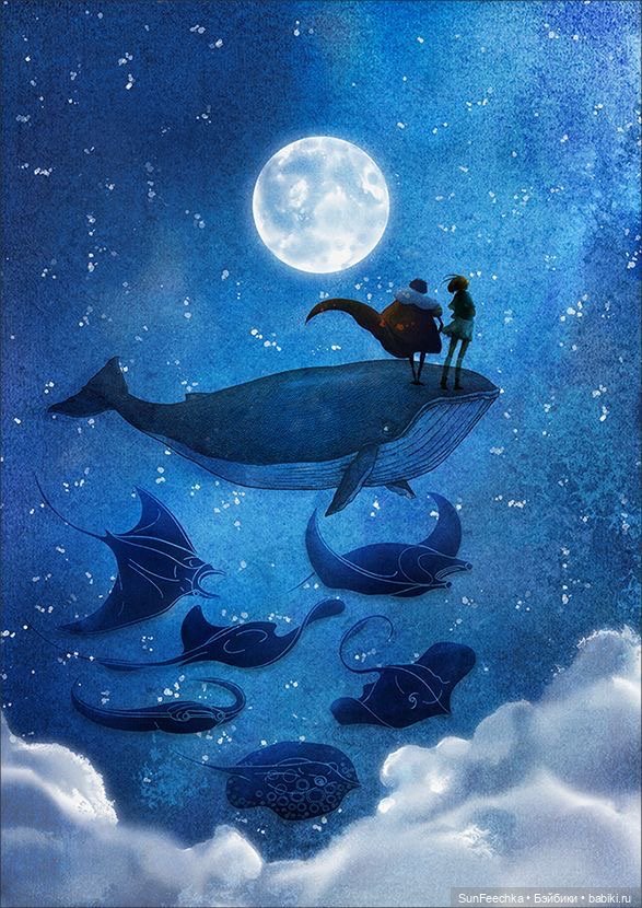 Киты в искусстве — Живопись и графика: творчество художников