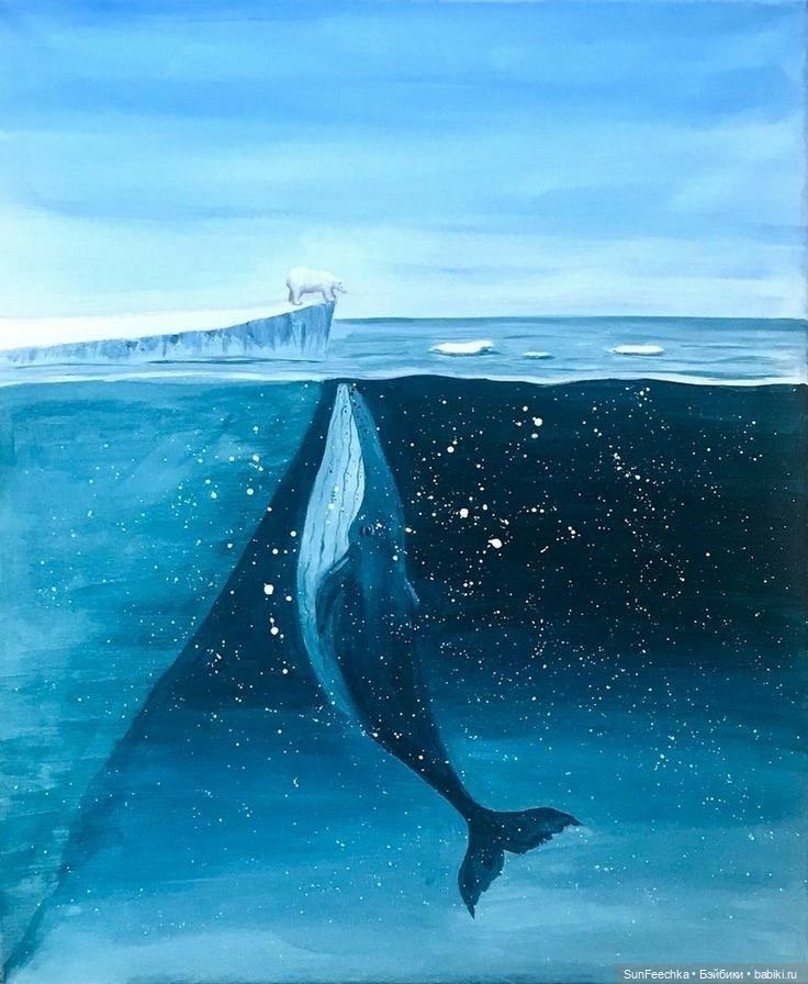 Киты в искусстве — Живопись и графика: творчество художников