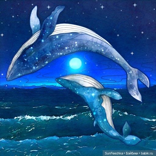 Киты в искусстве — Живопись и графика: творчество художников