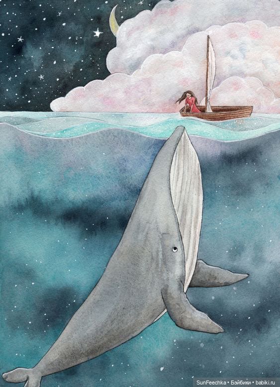 Киты в искусстве — Живопись и графика: творчество художников (фото 5)
