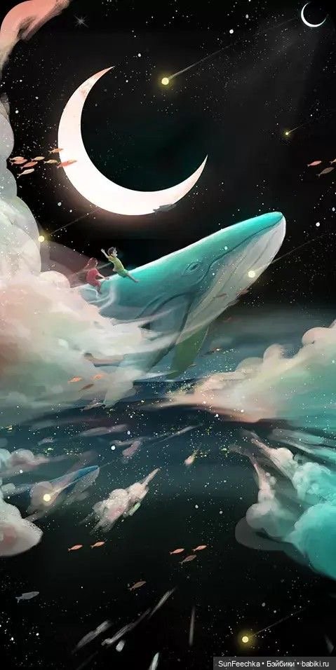 Киты в искусстве — Живопись и графика: творчество художников