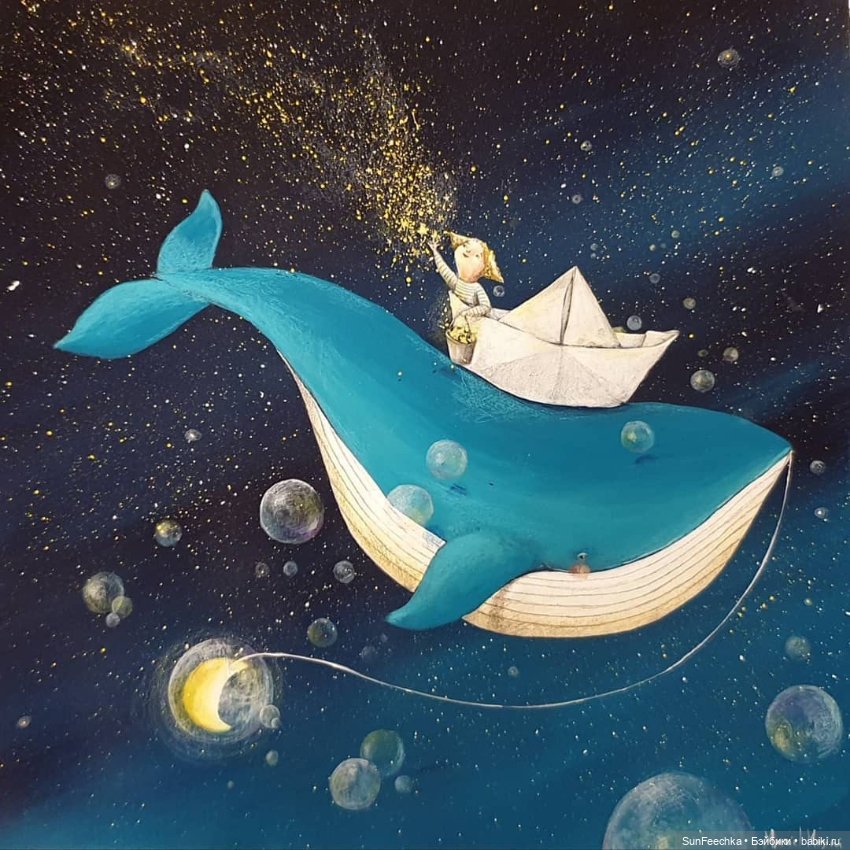 Киты в искусстве — Живопись и графика: творчество художников (фото 3)