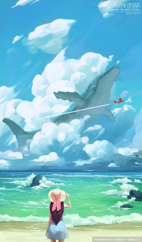 Киты в искусстве — Живопись и графика: творчество художников