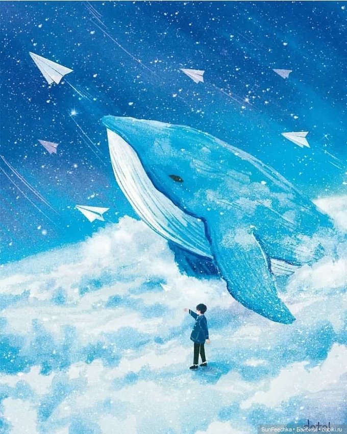 Киты в искусстве — Живопись и графика: творчество художников (фото 8)