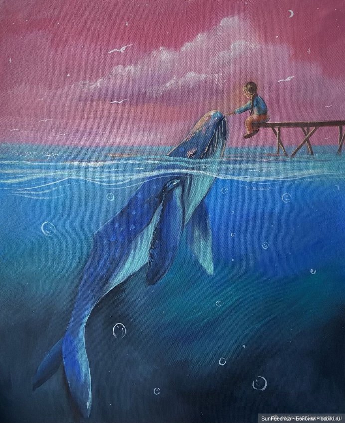 Киты в искусстве — Живопись и графика: творчество художников