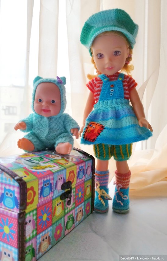 Наряд для китайского пупсика из новой пряжи (фото 9)