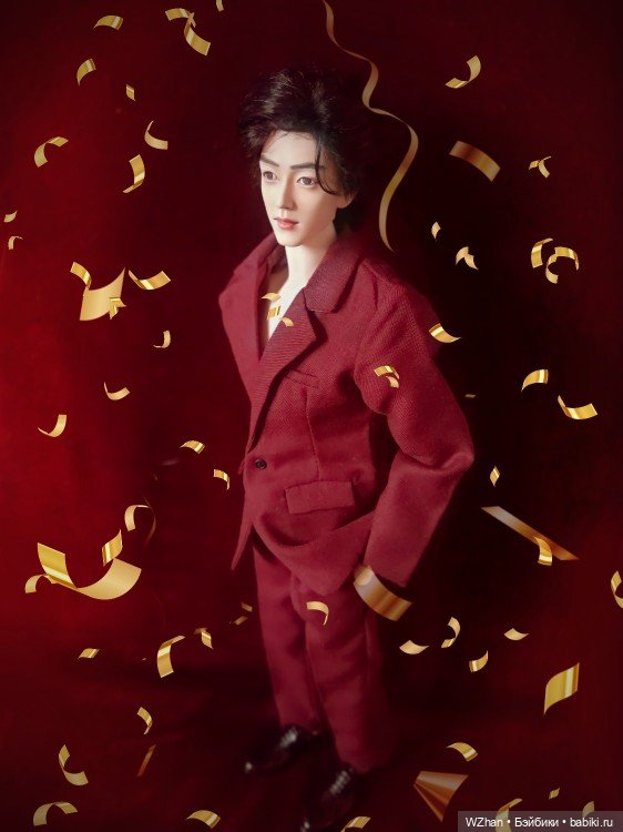 Сяо Чжань в красном — Портретные куклы знаменитостей: звезды кино (фото 9)