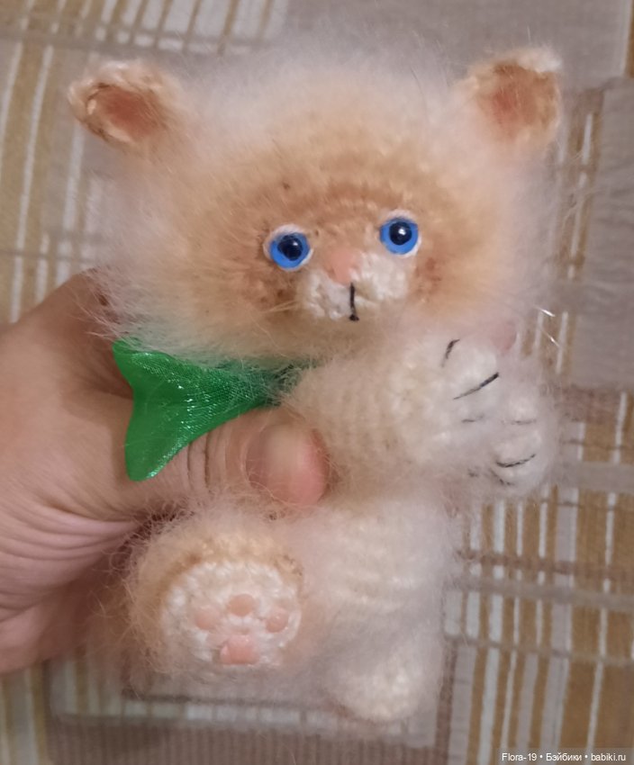 Котик Персик — Вязаные игрушки и амигуруми: крючком (фото 4)