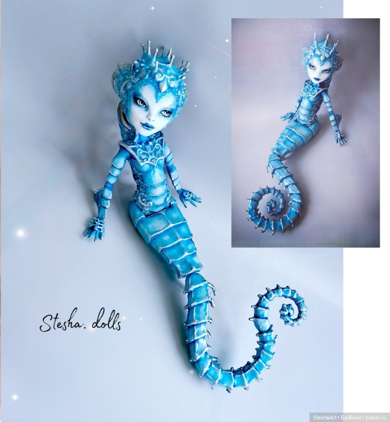 Русалка, морской конек. ООАК МХ (фото 2)