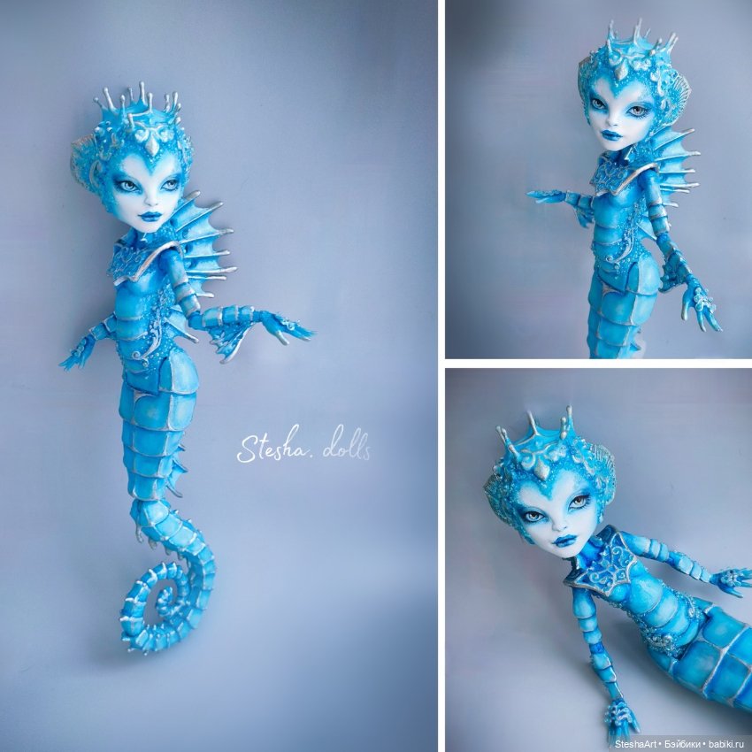 Русалка, морской конек. ООАК МХ (фото 6)