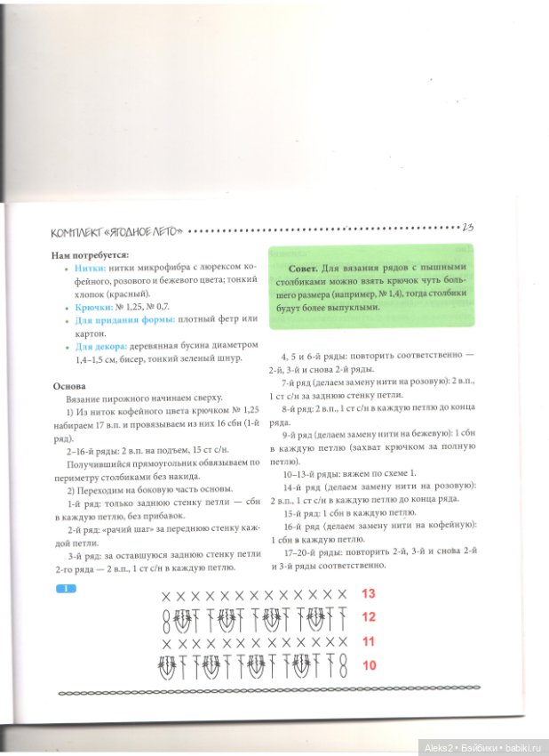 Вязание для гурманов часть 1