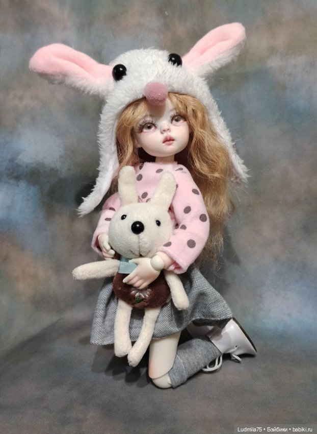 Зайка с зайкой — Авторские шарнирные куклы своими руками: лепка (фото 4)