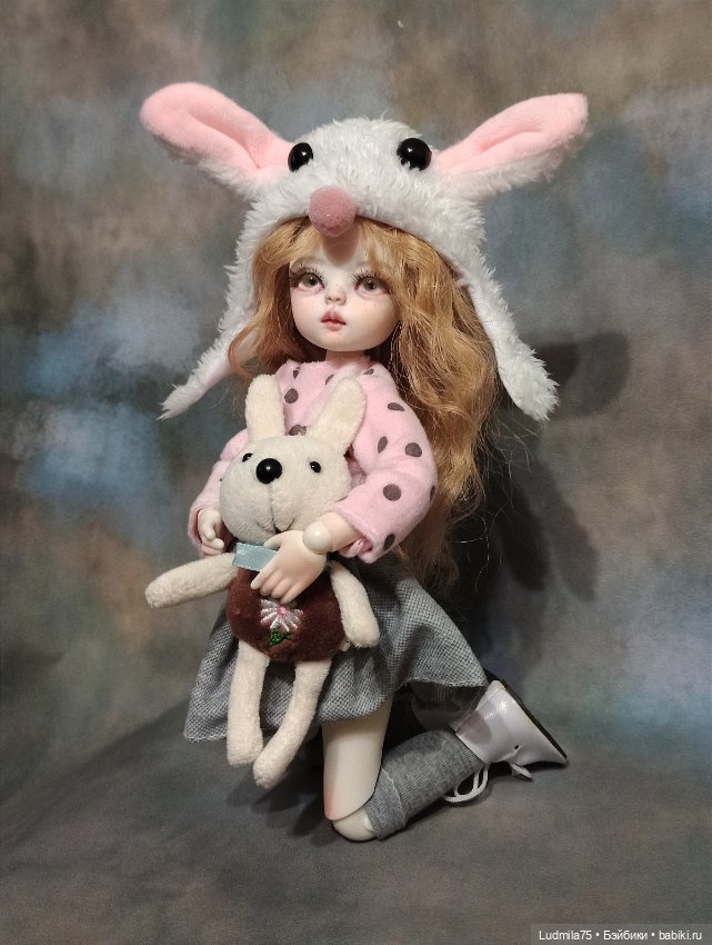 Зайка с зайкой — Авторские шарнирные куклы своими руками: лепка (фото 5)