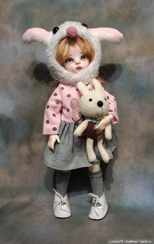 Зайка с зайкой — Авторские шарнирные куклы своими руками: лепка