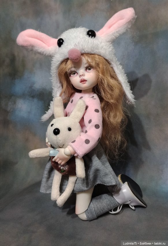 Зайка с зайкой — Авторские шарнирные куклы своими руками: лепка (фото 8)
