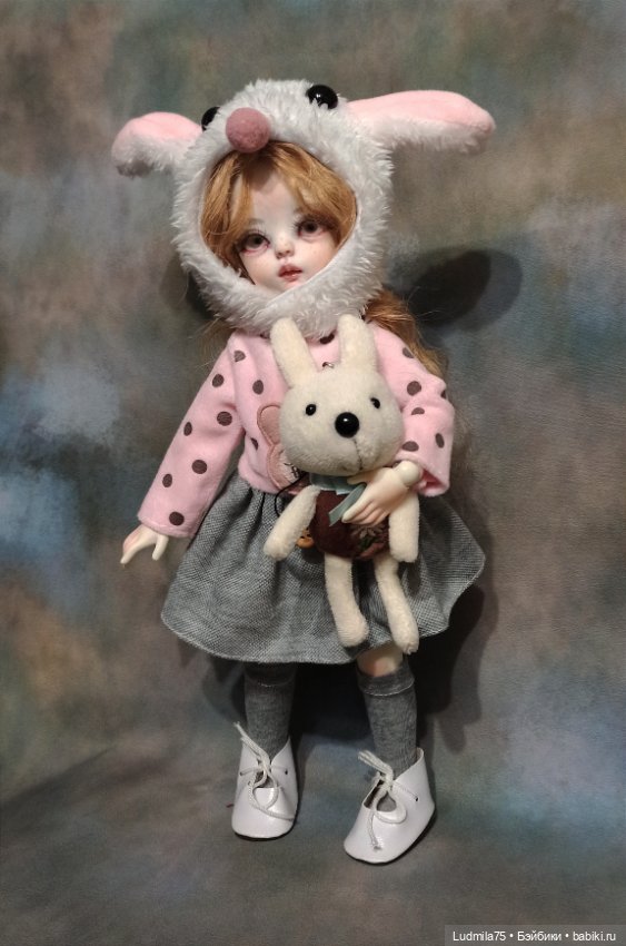 Зайка с зайкой — Авторские шарнирные куклы своими руками: лепка