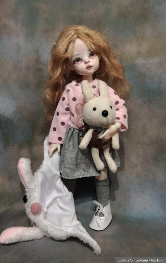 Зайка с зайкой — Авторские шарнирные куклы своими руками: лепка