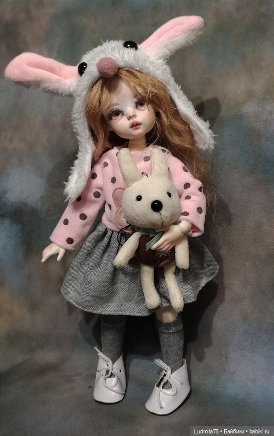 Зайка с зайкой — Авторские шарнирные куклы своими руками: лепка