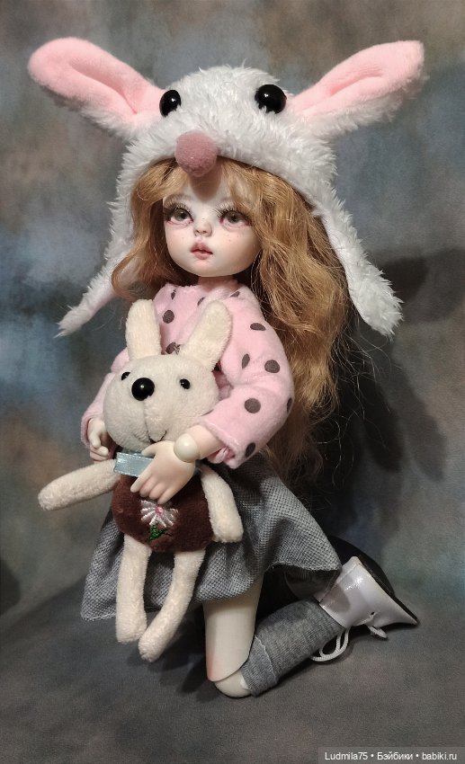 Зайка с зайкой — Авторские шарнирные куклы своими руками: лепка (фото 6)