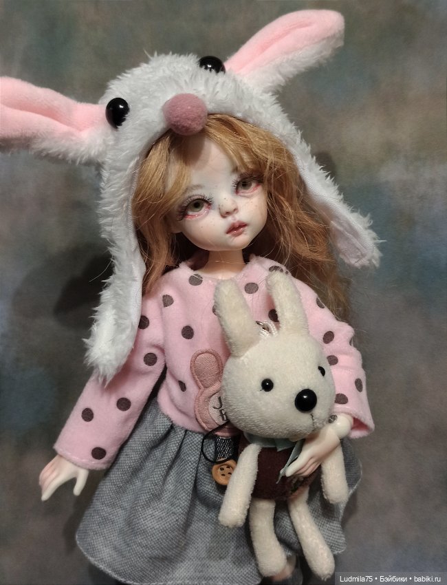 Зайка с зайкой — Авторские шарнирные куклы своими руками: лепка