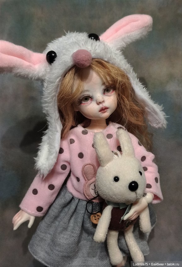 Зайка с зайкой — Авторские шарнирные куклы своими руками: лепка