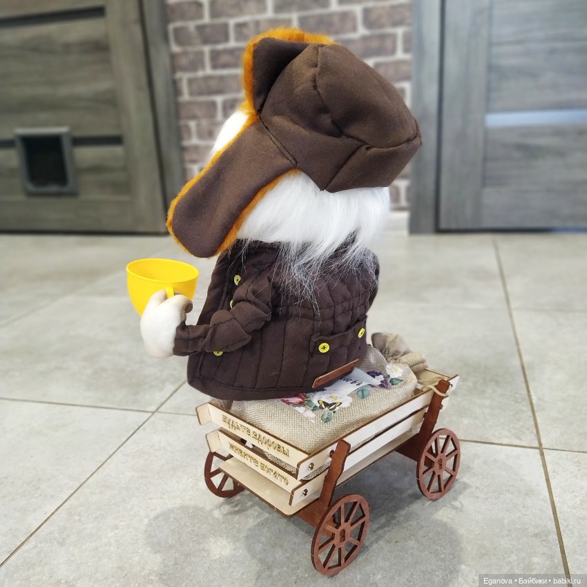 Композиция "на телеге" — Куклы из капрона и чулочной техники: авторские игрушки (фото 2)