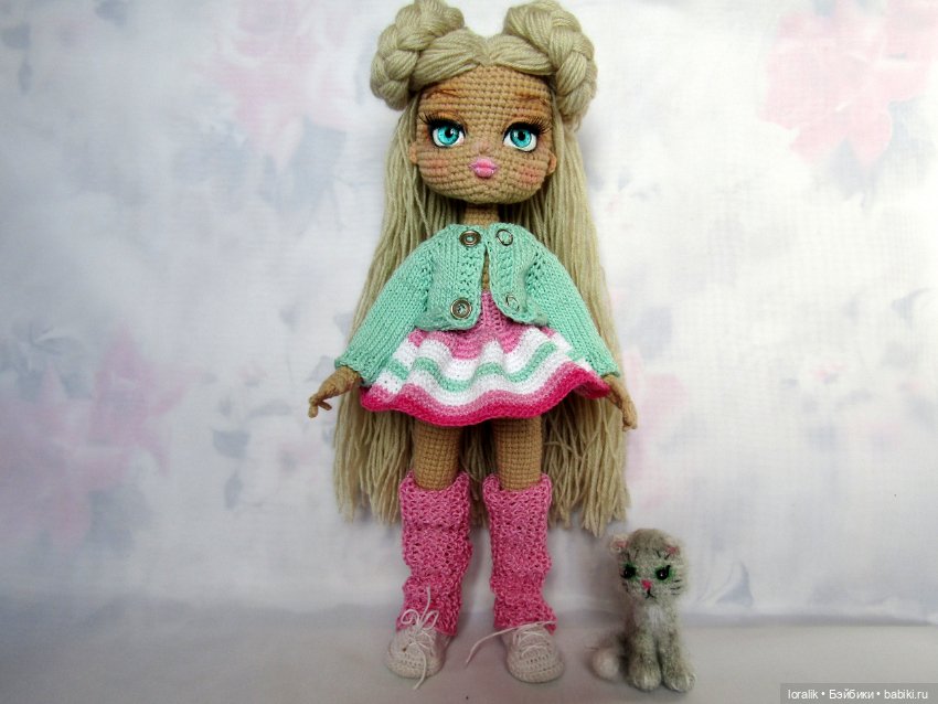 Девчонки Петельки! Куколки, связанные из клубка ниток в технике амигуруми (фото 4)