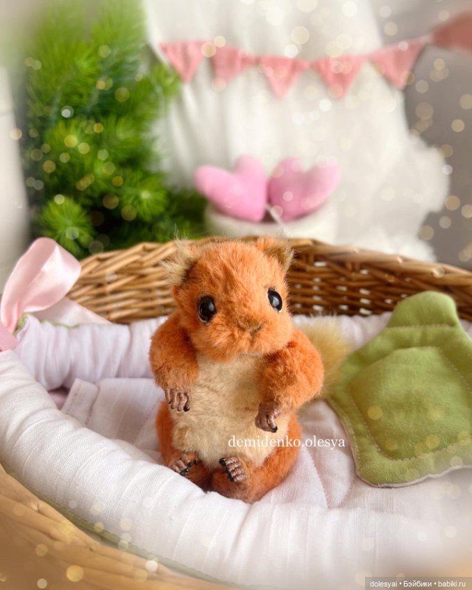 Бельчонок Фантик 🐿️✨🌸 — Авторские мишки Тедди и друзья: фото