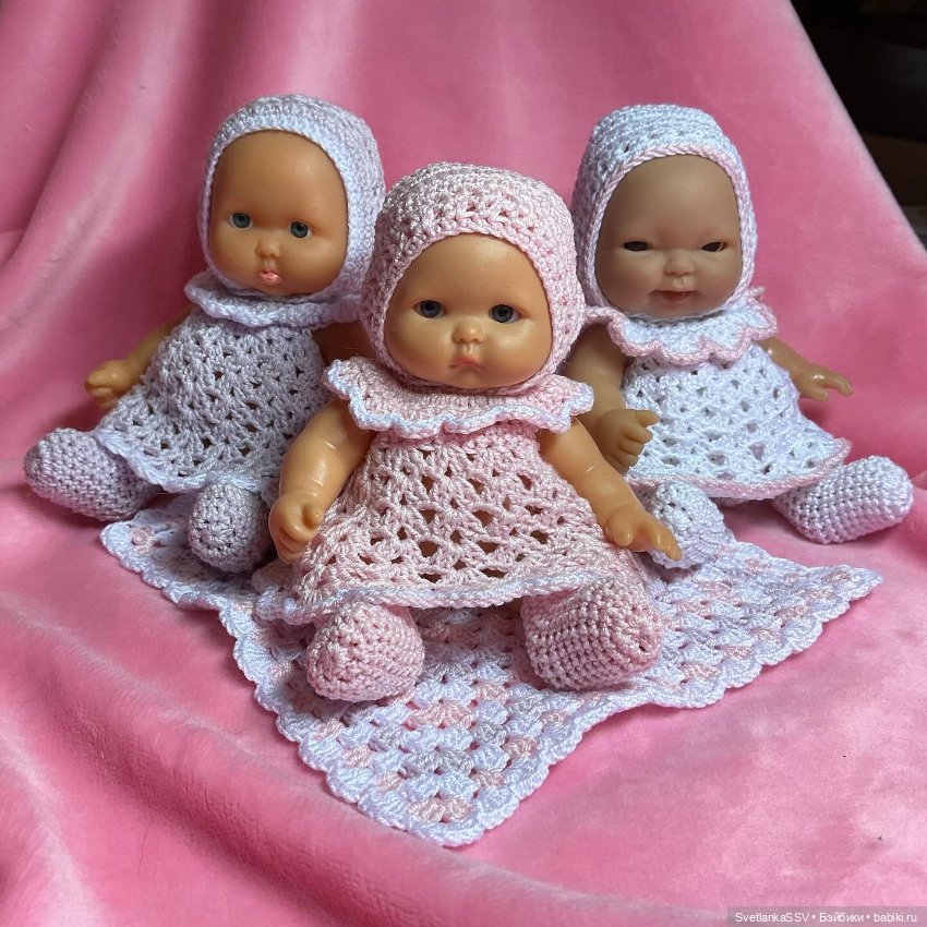 Вязаные платьица — Одежда и обувь для кукол своими руками: фото