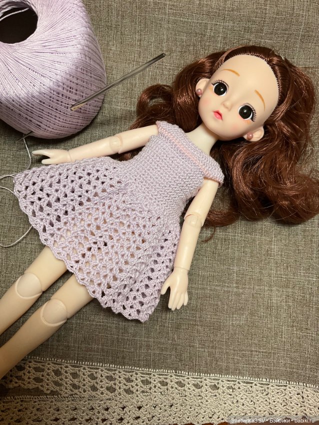 Вязаные платьица — Одежда и обувь для кукол своими руками: фото (фото 3)