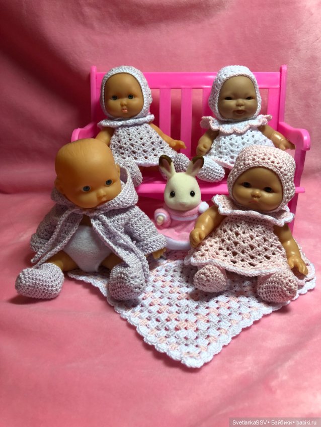 Вязаные платьица — Одежда и обувь для кукол своими руками: фото