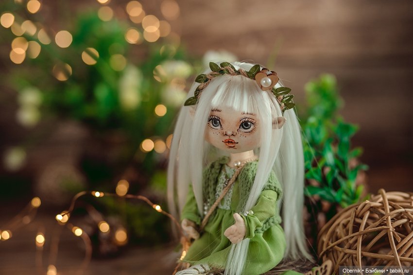 Айви - девочка из леса — Авторские текстильные куклы: Вальдорфские
