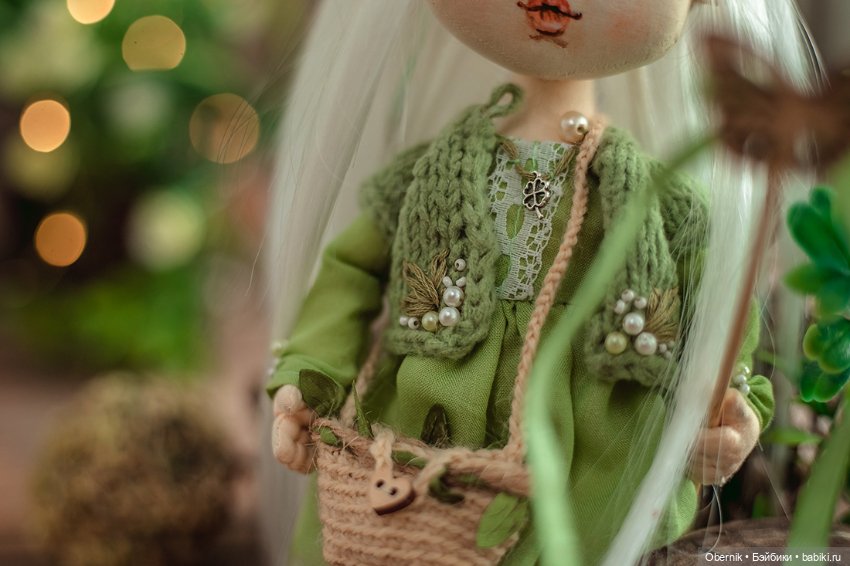 Айви - девочка из леса — Авторские текстильные куклы: Вальдорфские (фото 4)